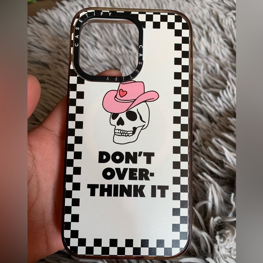 iPhone 13 Pro Case - Casetify - Don’t Over - Think It Phone Case EUC